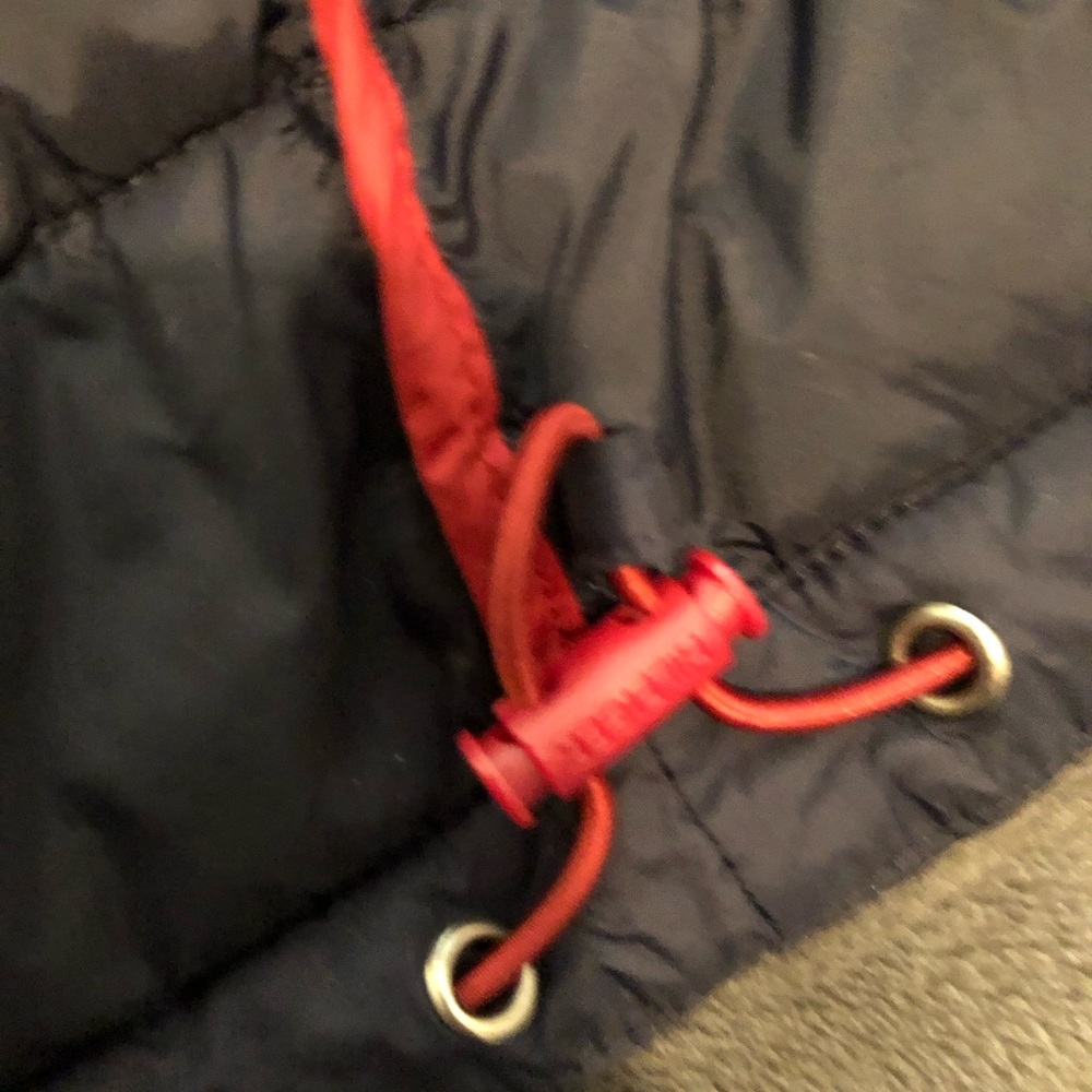 Tommy Hilfiger Red, White, and Navy Kids Puffer Jacket - Picture 4 of 4